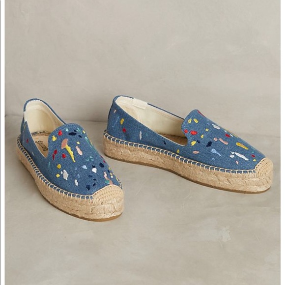 Soludos Splatter Paint Platform Espadrilles - Picture 8 of 8